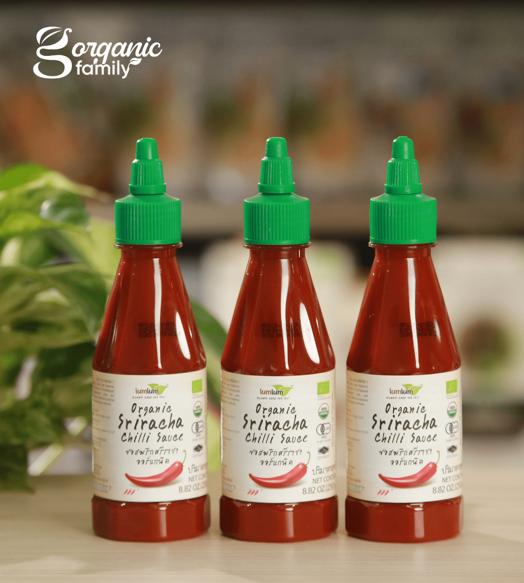 Tương ớt Sriracha hữu cơ Lumlum 250g